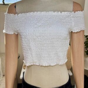 White crop top